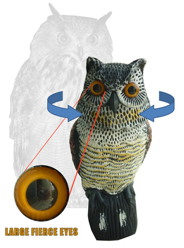 ENTA BIRD SCARE HUNTING OWL (ROTATING HEAD) (EM-615)